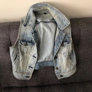 American Eagle Denim Vest